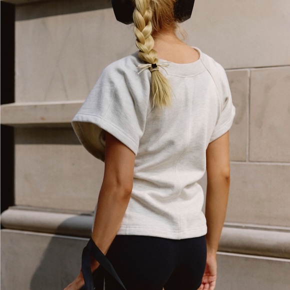 Oatmeal Heather FREE PEOPLE shirt - Picture 10 of 10